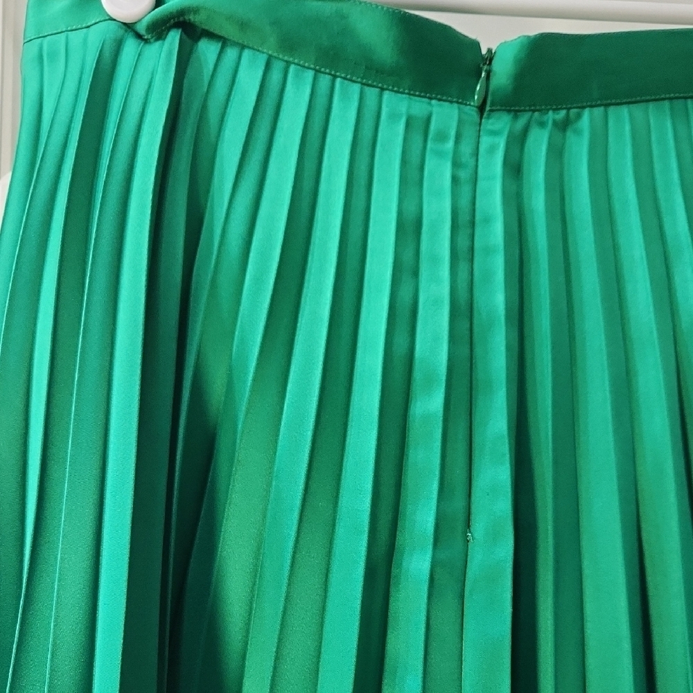 Vintage Dino Valiano Pleated Skirt Green Size 10 US / 44 Italy - Picture 6 of 10